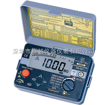 日本共立KEW 3021/3022/3023絕緣電阻表 深圳市卓越儀器儀表的專業解決方案